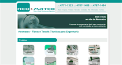 Desktop Screenshot of neomatex.com.br